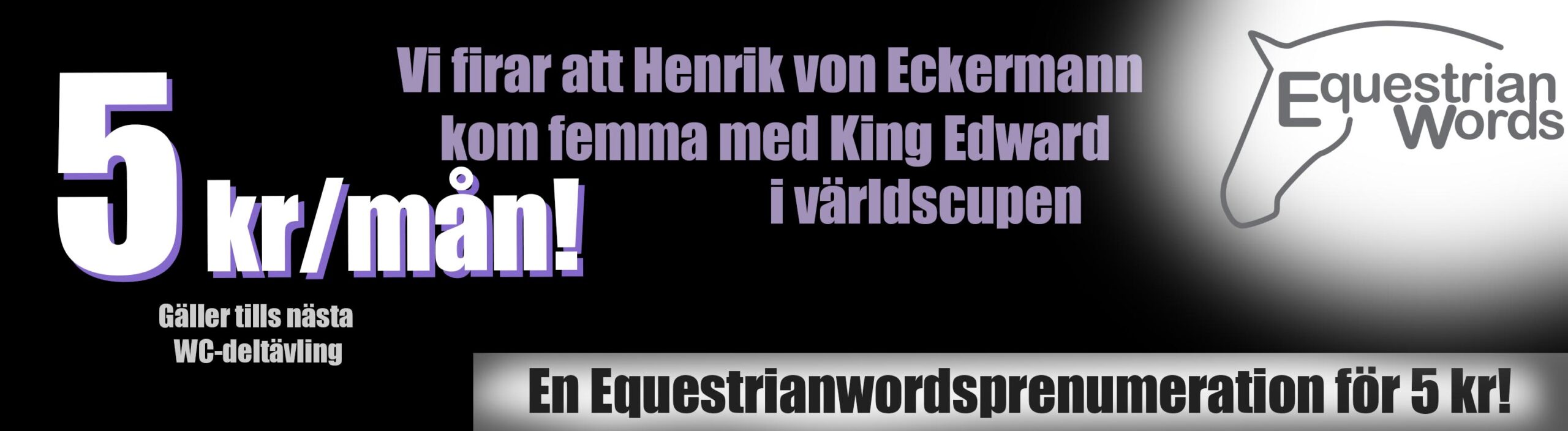 Prenumerationserbjudande 5 kr